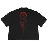 1313 SELAH / BLOOD ROSE ROSARIO TEE BLACK