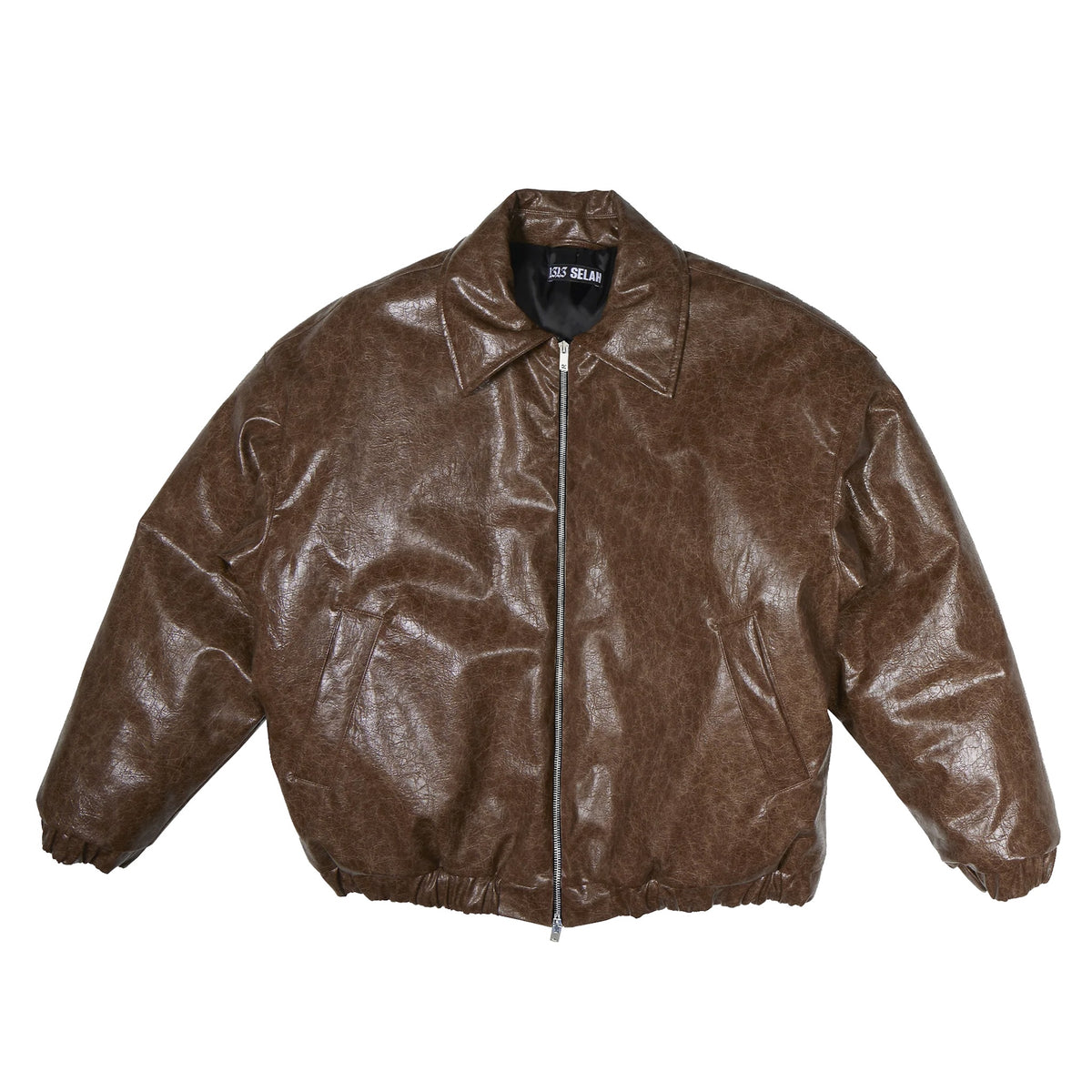 <span style="color: #f50b0b;">Last One</span>　1313 SELAH / VALPO FAUX LEATHER JACKET BROWN