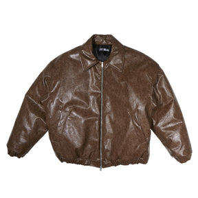 <span style="color: #f50b0b;">Last One</span>　1313 SELAH / VALPO FAUX LEATHER JACKET BROWN