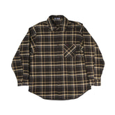 1313 SELAH / TEO FLANNEL SHIRT OLIVE & YELLOW CHECK