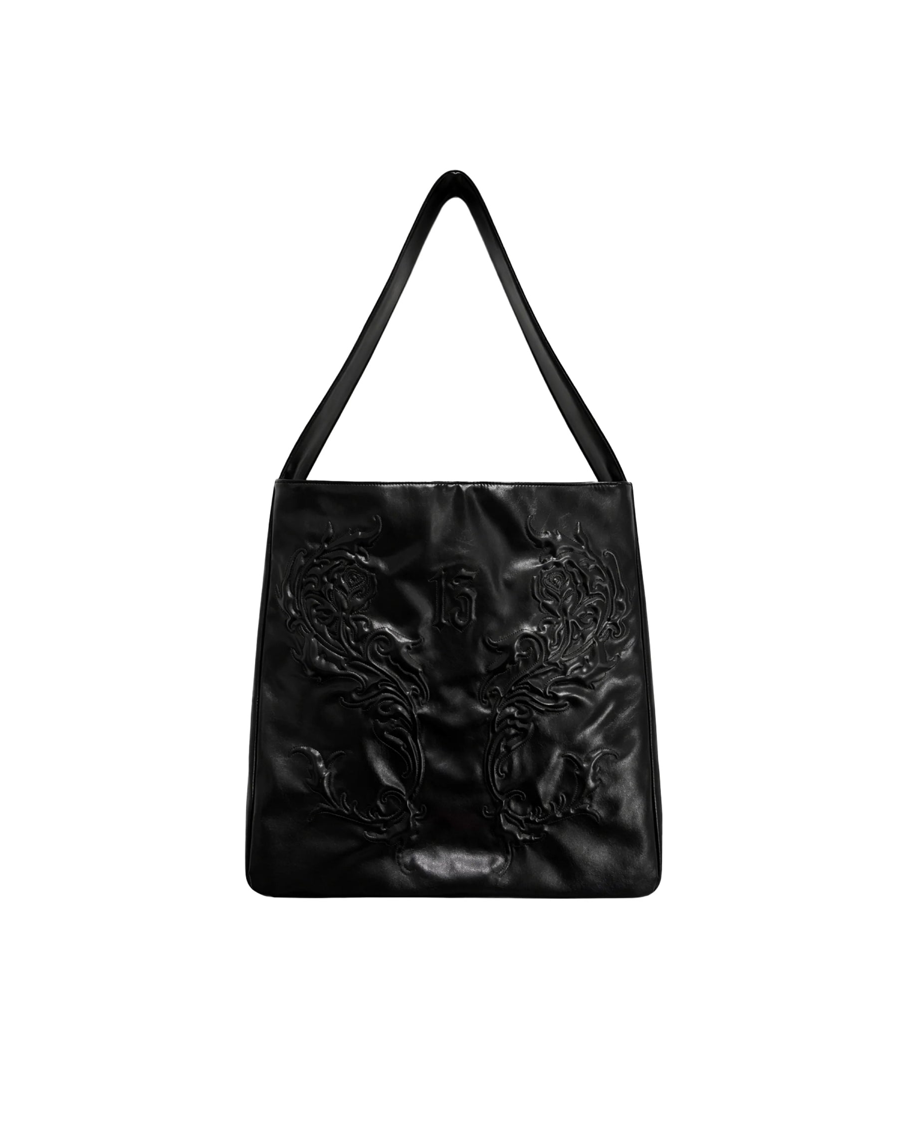 1313 SELAH / ROSE ECO-LEATHER TOTE BAG BLACK