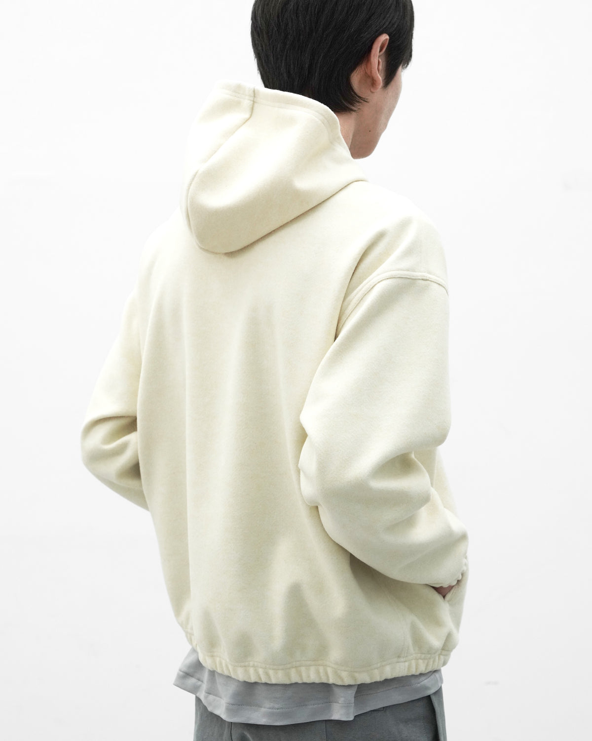 JEONGLI / HOODIE HYBRID WOOL YELLOW