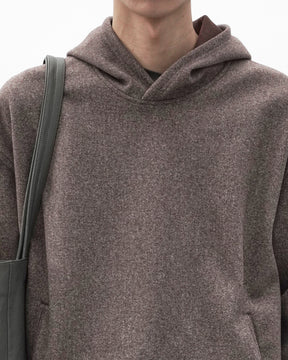 JEONGLI / HOODIE HYBRID WOOL BROWN
