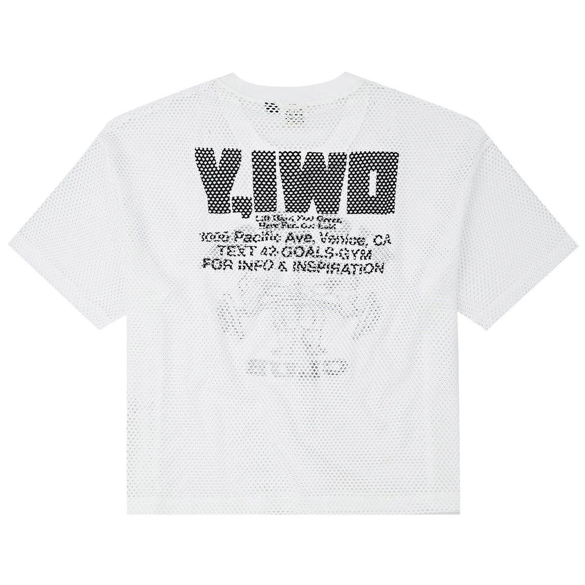 Y,IWO / Big Boy Club Mesh Box Tee WHITE