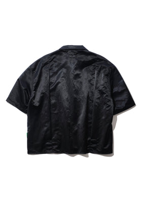 【CCTB Exclusive】 WILLY CHAVARRIA / SATIN OPEN COLLAR SHIRT