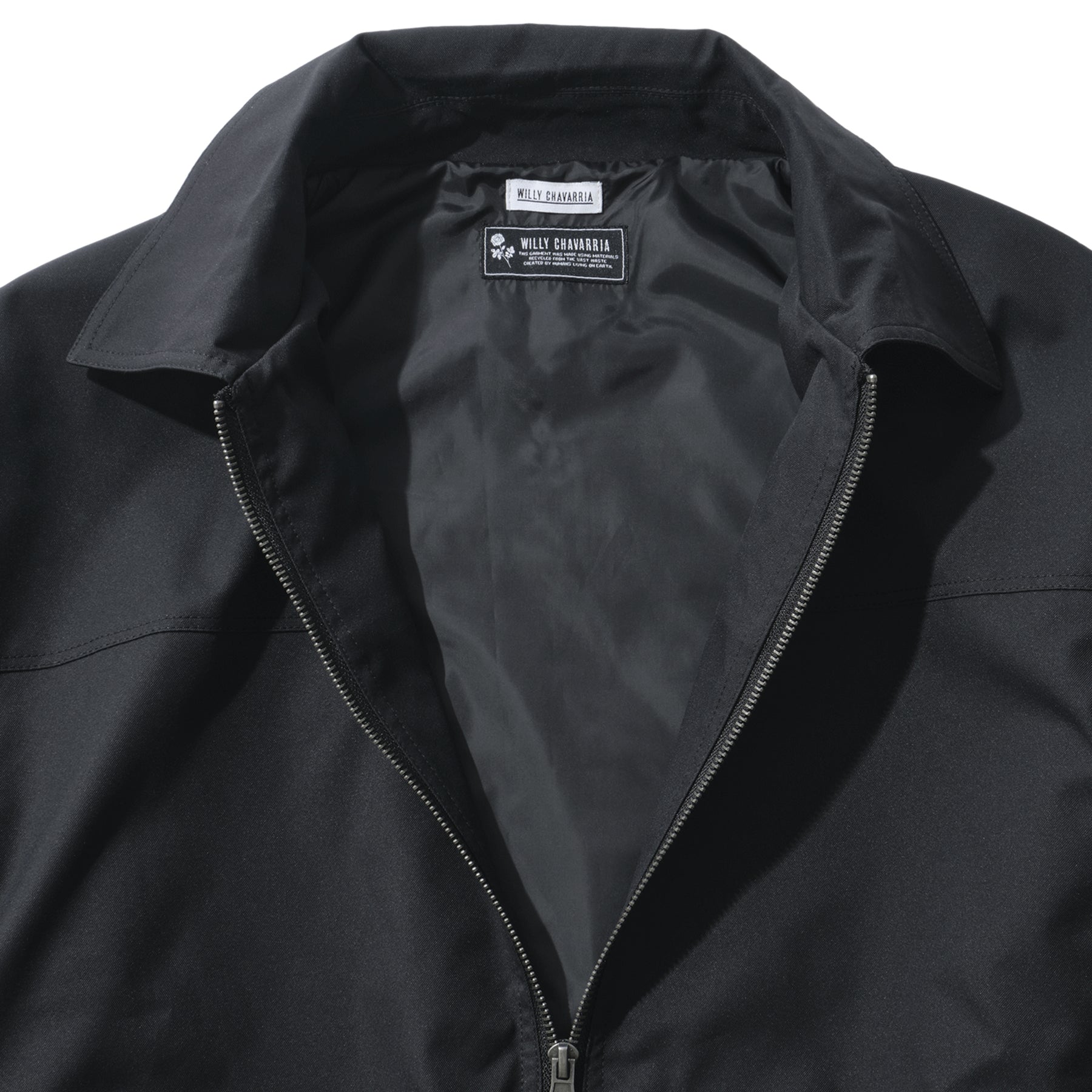 WILLY CHAVARRIA / ZIP UP BLOUSON RECYCTEX WILLY BLACK
