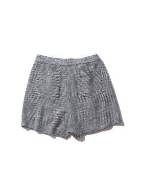 WILLY CHAVARRIA / TWEED SHORT WHITE PLAID