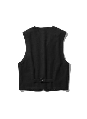 WILLY CHAVARRIA / TWEED VEST WILLY BLACK