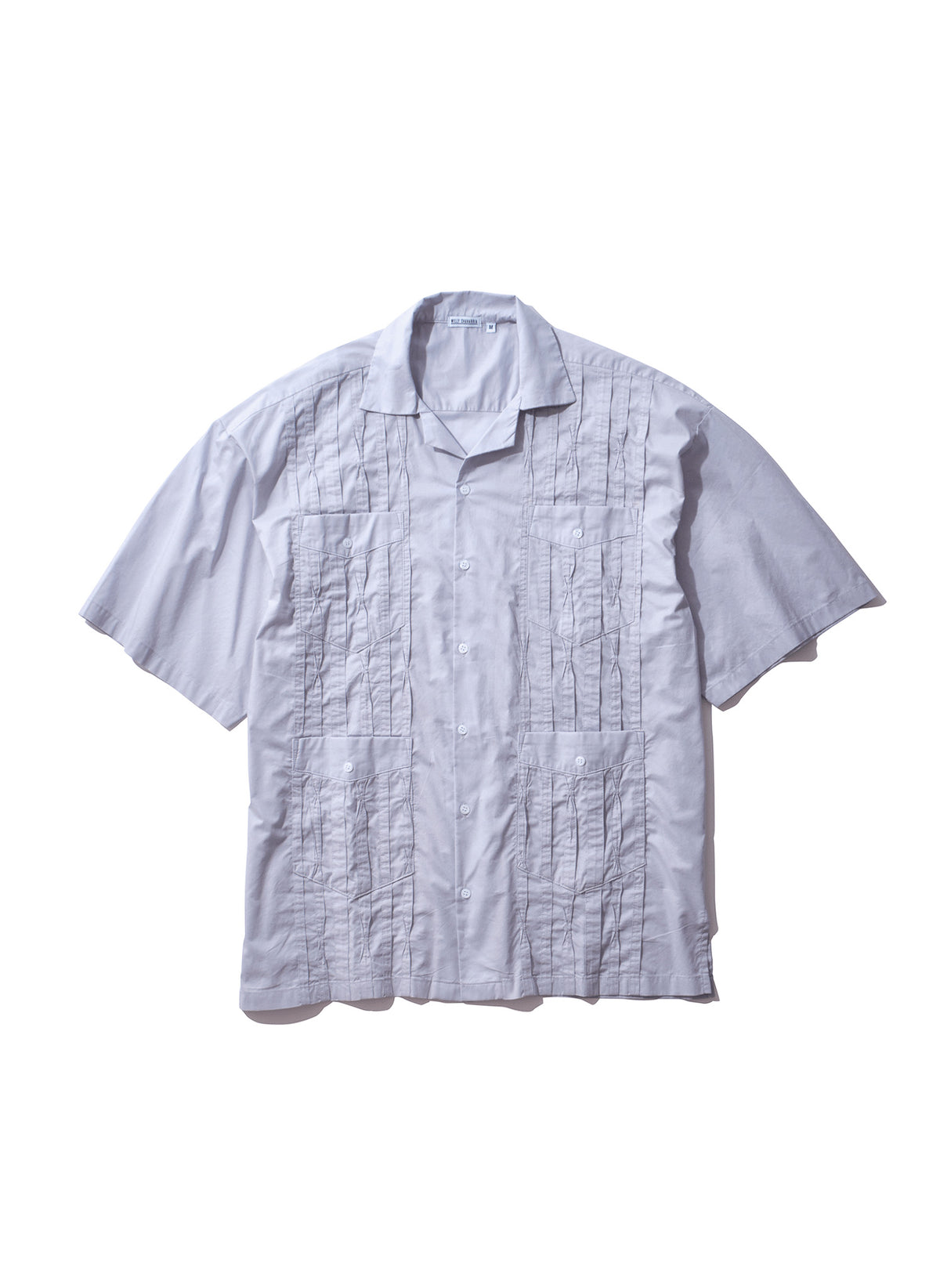 <span style="color: #f50b0b;">Last One</span> WILLY CHAVARRIA / DRESS PLEATED SHIRT SHADOW GRAY