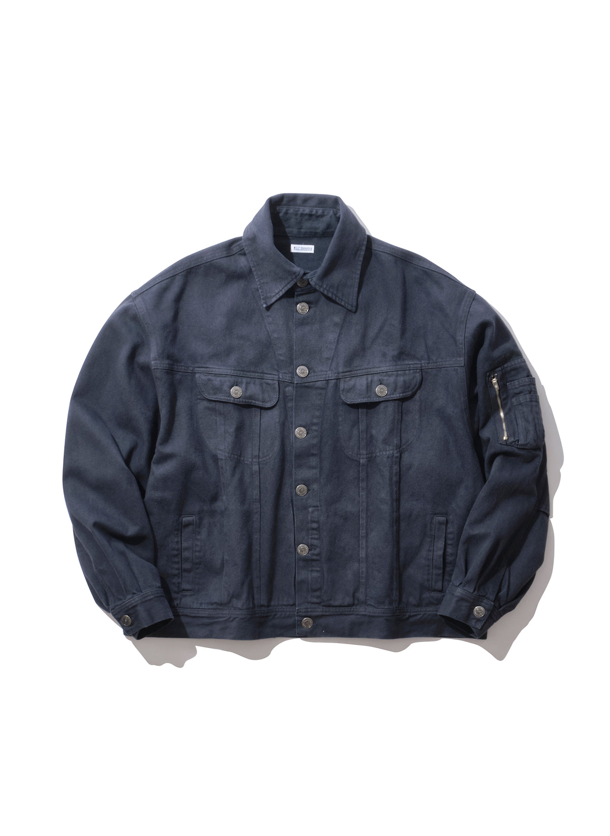 【RESTOCK】 WILLY CHAVARRIA / CHACHI TRUCKER CIGARETTE POCKET JACKET CHEMICAL WASH BLACK