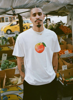 Grand Collection / THE BIG APPLE TEE WHITE