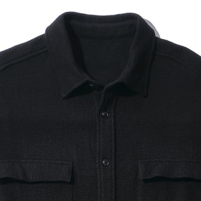 <span style="color: #ff2a00;">Last One</span> INTODUSK / TWEED POCKET BOXY SHIRTS BLACK