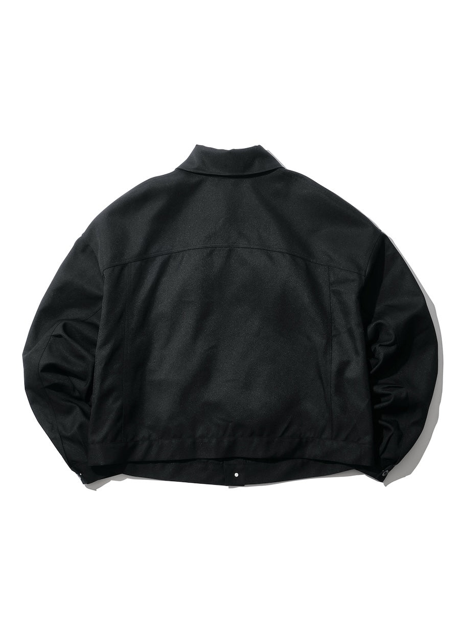 INTODUSK / SLOUCH TRUCKER JACKET PITCH BLACK