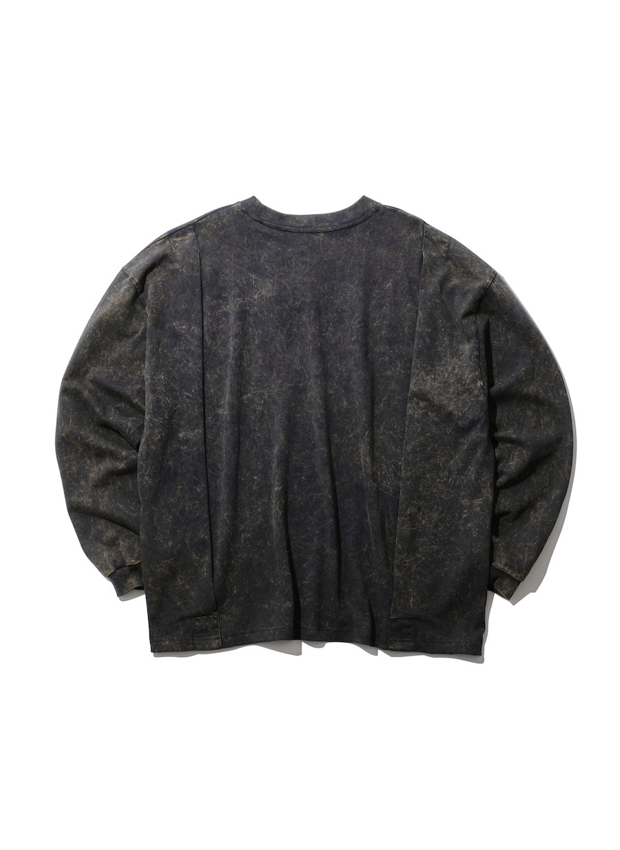 INTODUSK / OVERSIZED LS TEE WASHED NAVY