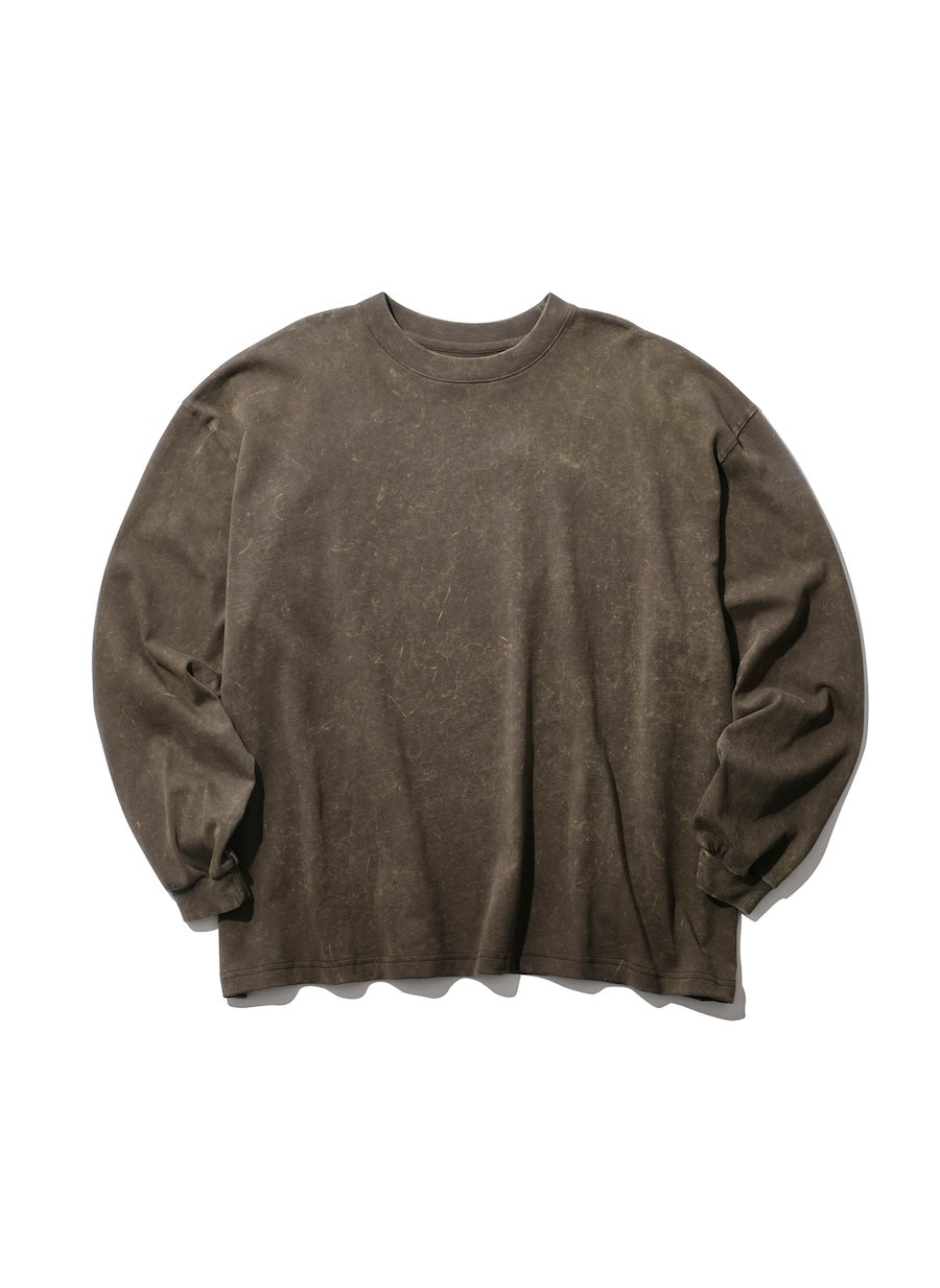 INTODUSK / OVERSIZED LS TEE WASHED BROWN