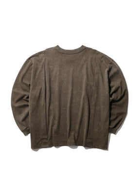 INTODUSK / OVERSIZED LS TEE WASHED BROWN