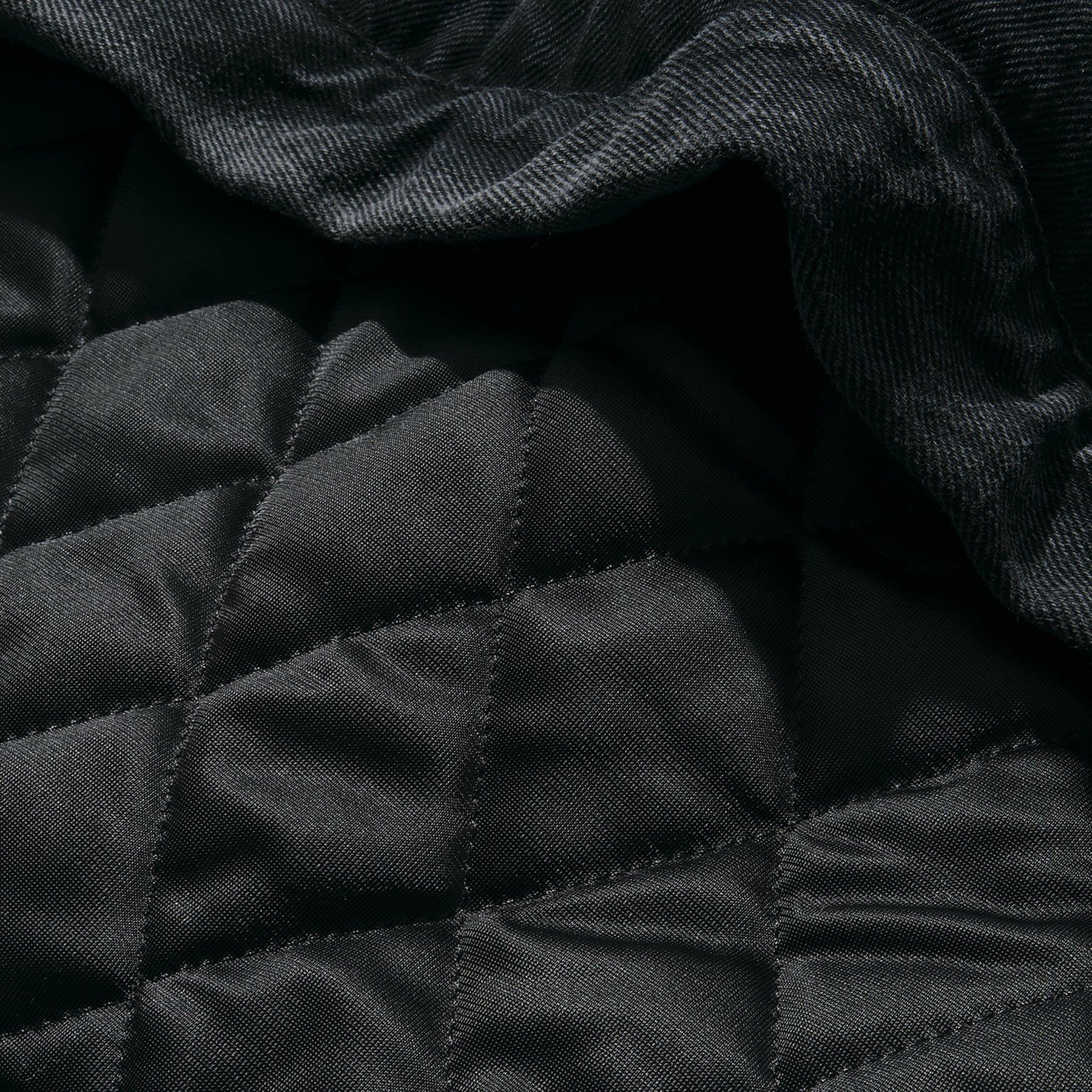 INTODUSK / COVER WOVEN HOODIE WASHED BLACK