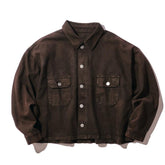 INTODUSK / SLOPE DENIM SHIRTS WASHED BROWN