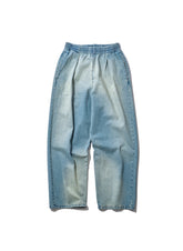 INTODUSK / EDGE DRAWSTRING PANT HARD WASH BLUE DENIM