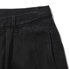 INTODUSK / CLOAK DENIM TROUSERS SOLID BLACK