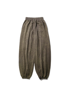 INTODUSK / GATHER DRAWSTRING SWEAT PANT BROWN MIST