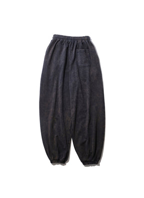 INTODUSK / GATHER DRAWSTRING SWEAT PANT WASHED NAVY