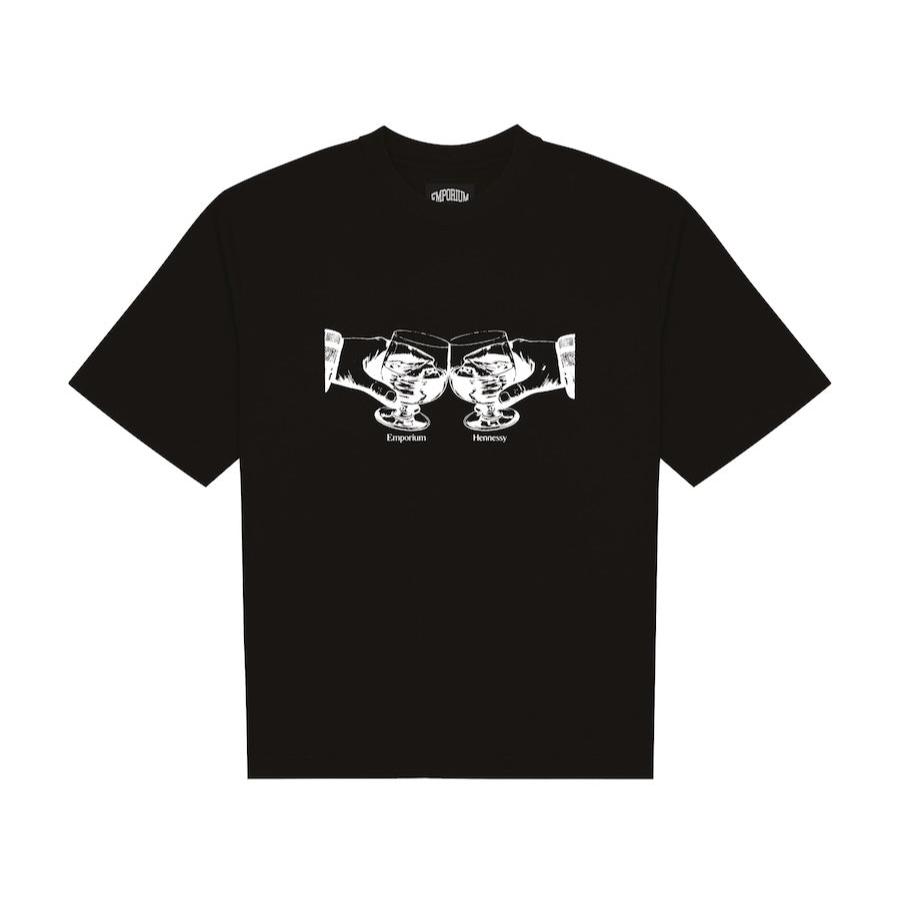 EMPORIUM / EMPORIUM X HENNESSY 'CHEERS' T BLACK