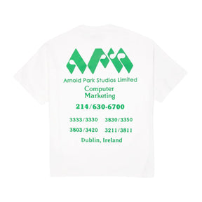 <span style="color: #ff2a00;">Last One</span> ARNOLD PARK STUDIOS / COMPUTER MARKETING LOGO SHORT SLEEVE 1 WHITE