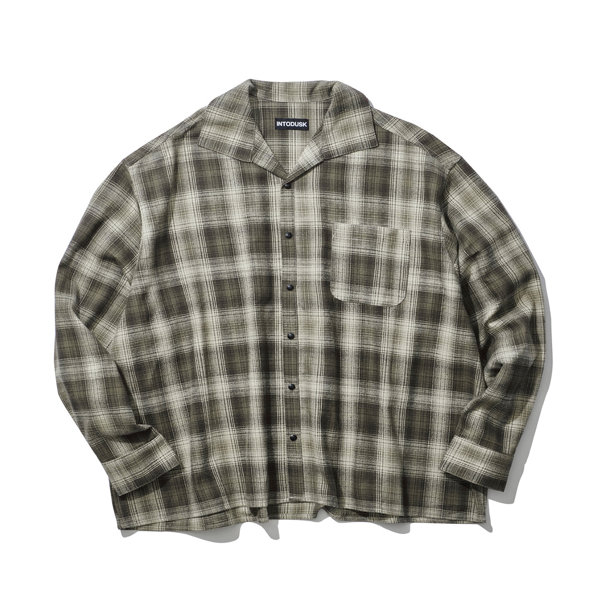 INTODUSK / DISCIPLE PLAID SHIRT BEIGE PLAID