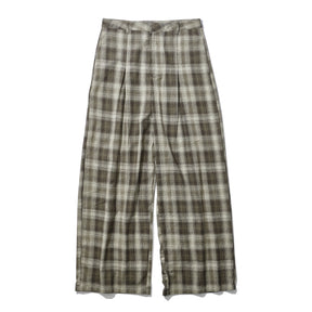 <span style="color: #f50b0b;">Last One</span> INTODUSK / TUCK PLEAT PLAID PANT BEIGE PLAID
