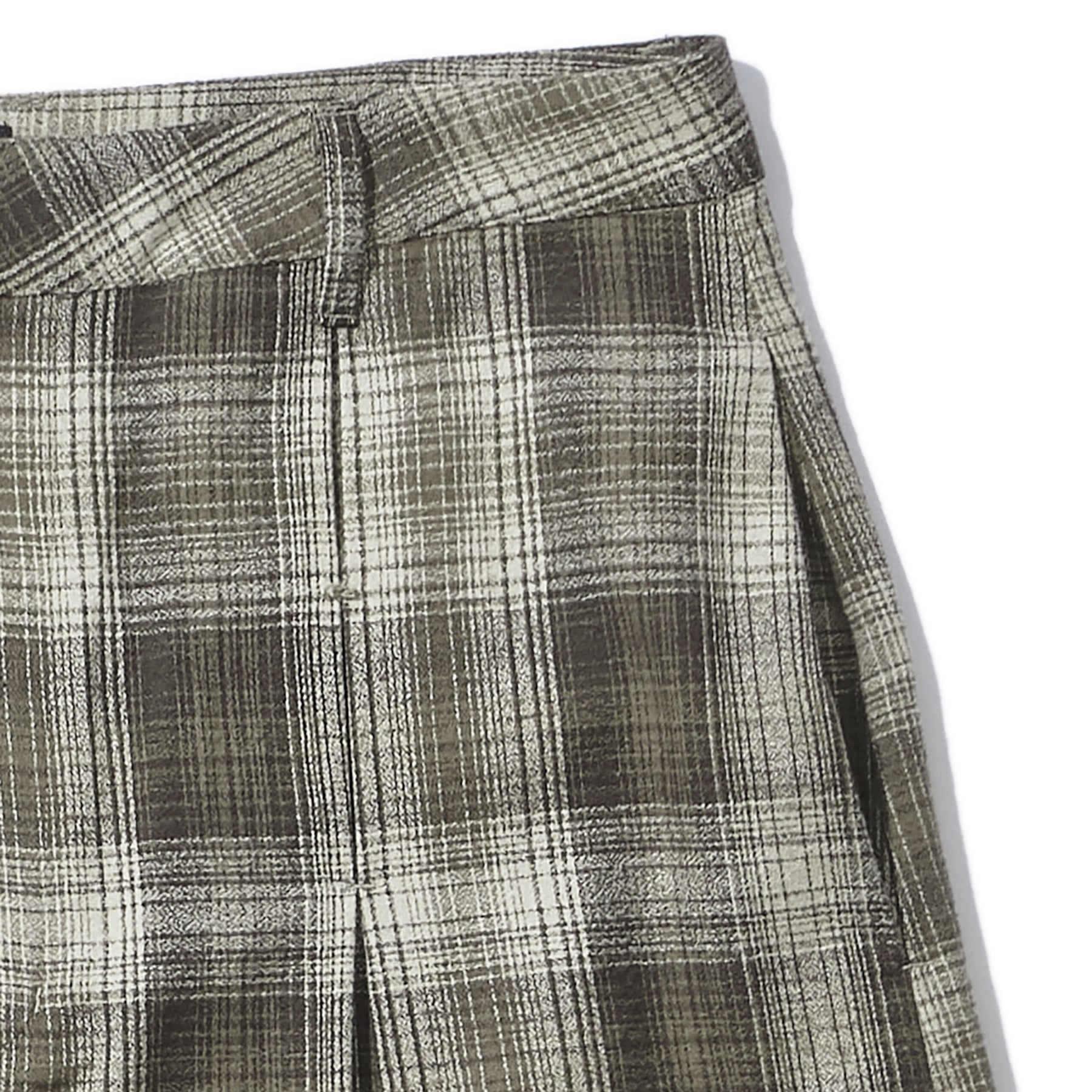 <span style="color: #f50b0b;">Last One</span> INTODUSK / TUCK PLEAT PLAID PANT BEIGE PLAID