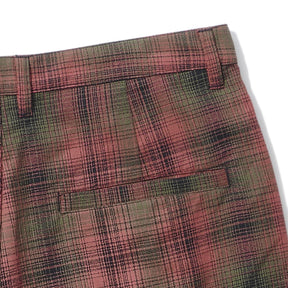 INTODUSK / TUCK PLEAT PLAID PANT ORANGE PLAID