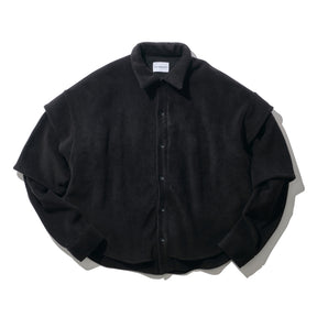 THE MAGUEY / LAYERD SLEEVES SHIRT BLACK