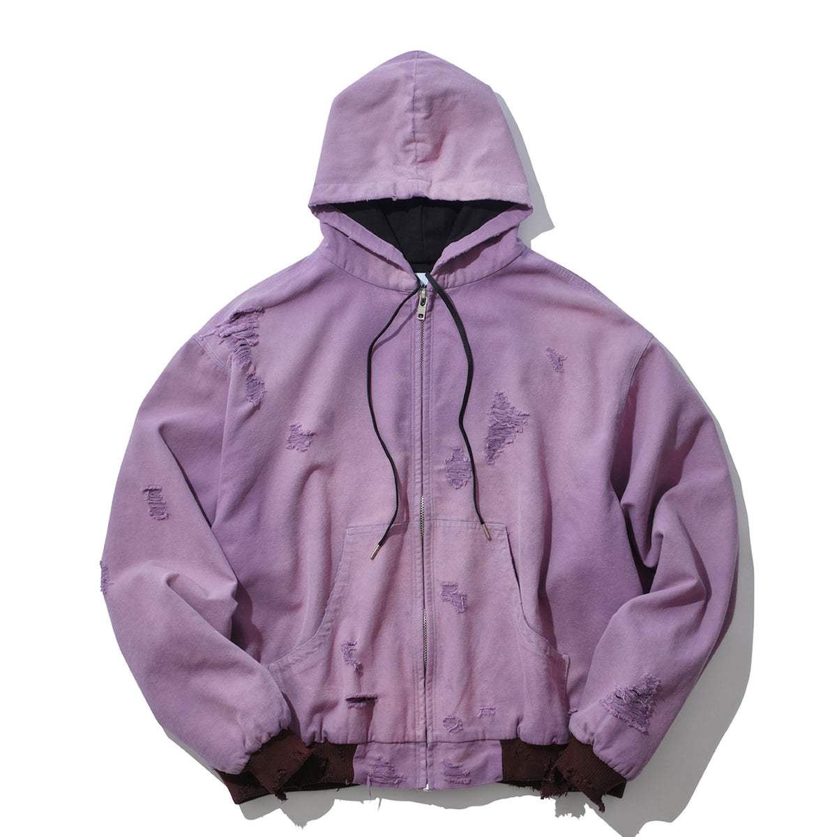 THE MAGUEY / DAMAGE WORK HOODIE PURPLE