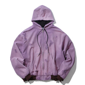 THE MAGUEY / DAMAGE WORK HOODIE PURPLE