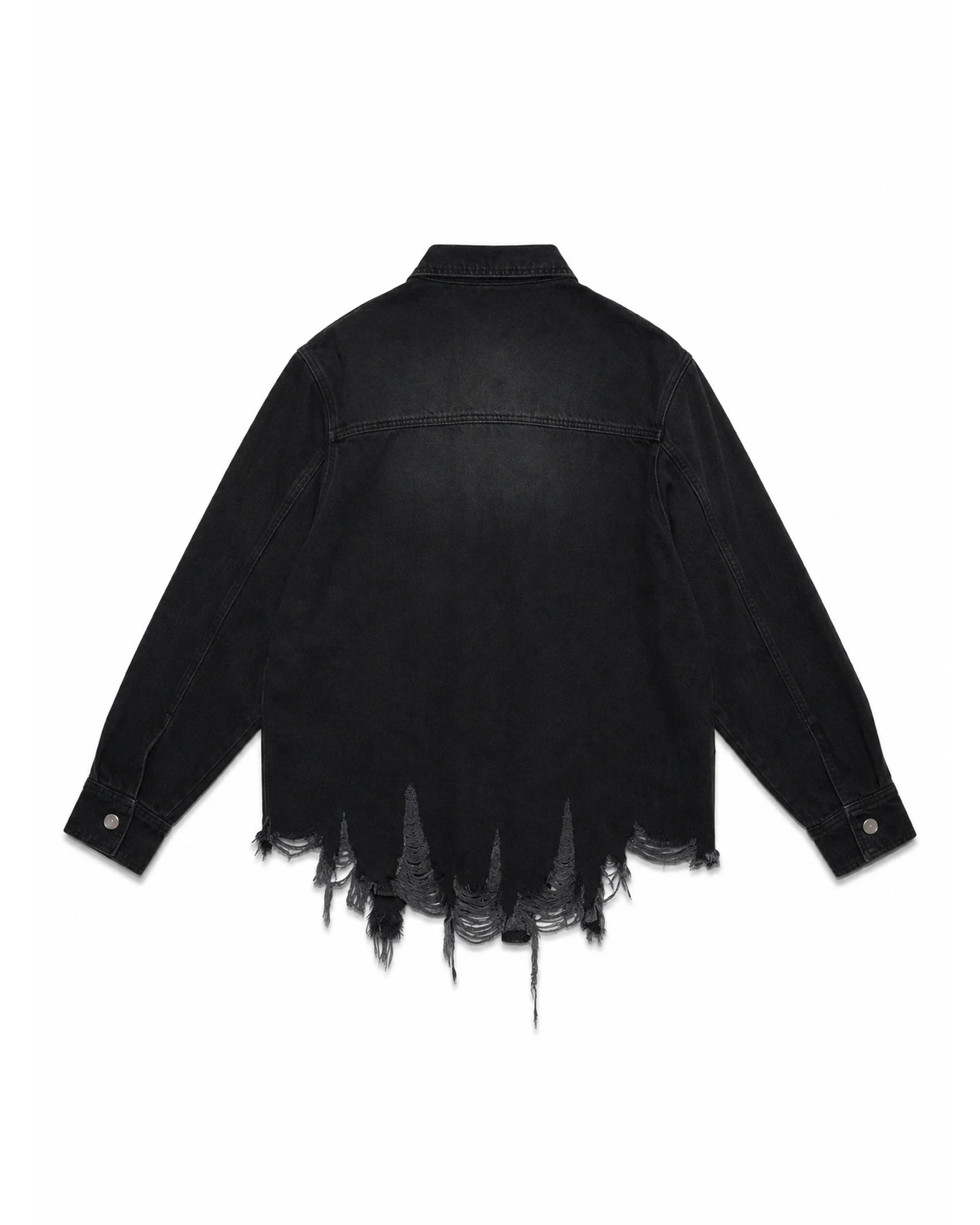 【Pre-Order】1313 SELAH / DANI DISTRESSED DENIM SHIRT WASHED GREY