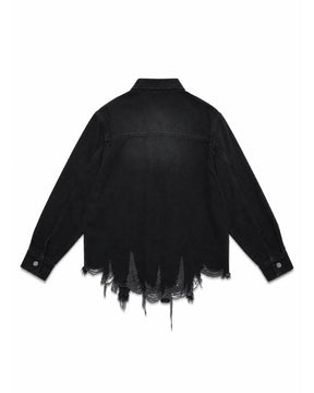 【Pre-Order】1313 SELAH / DANI DISTRESSED DENIM SHIRT WASHED GREY