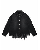 【Pre-Order】1313 SELAH / DANI DISTRESSED DENIM SHIRT WASHED GREY