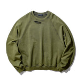 <span style="color: #f50b0b;">Last One</span> INTODUSK / DISTRESSEDRAGLANSLEEVESWEAT WASHED FOREST NIGHT