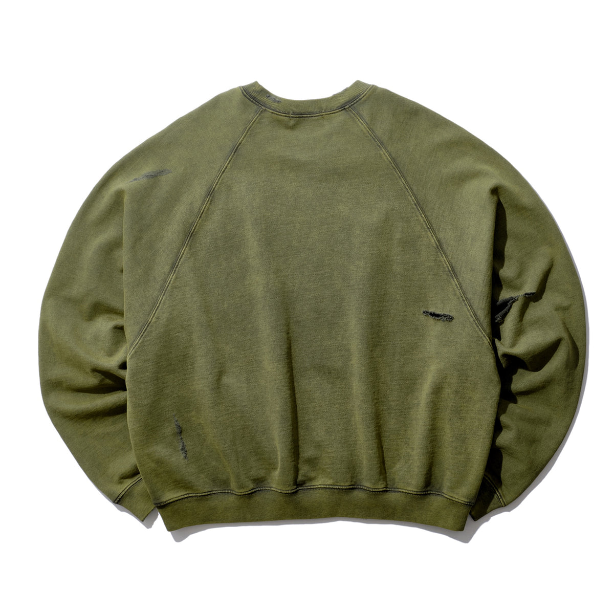 <span style="color: #f50b0b;">Last One</span> INTODUSK / DISTRESSEDRAGLANSLEEVESWEAT WASHED FOREST NIGHT