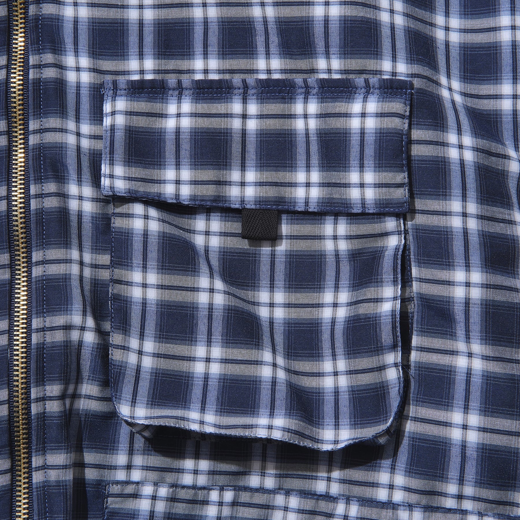 INTODUSK / PLAID PADDED JACKET NAVY PLAID