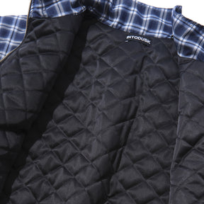 INTODUSK / PLAID PADDED JACKET NAVY PLAID