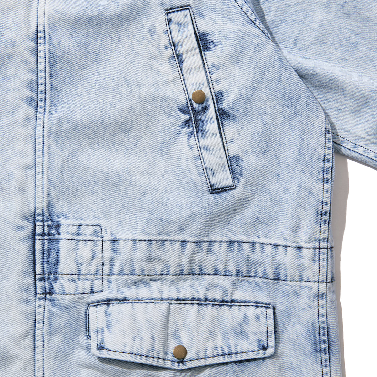 <span style="color: #f50b0b;">Last One</span> INTODUSK / SNOW COAT HARD WASH BLUE DENIM