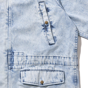 <span style="color: #f50b0b;">Last One</span> INTODUSK / SNOW COAT HARD WASH BLUE DENIM