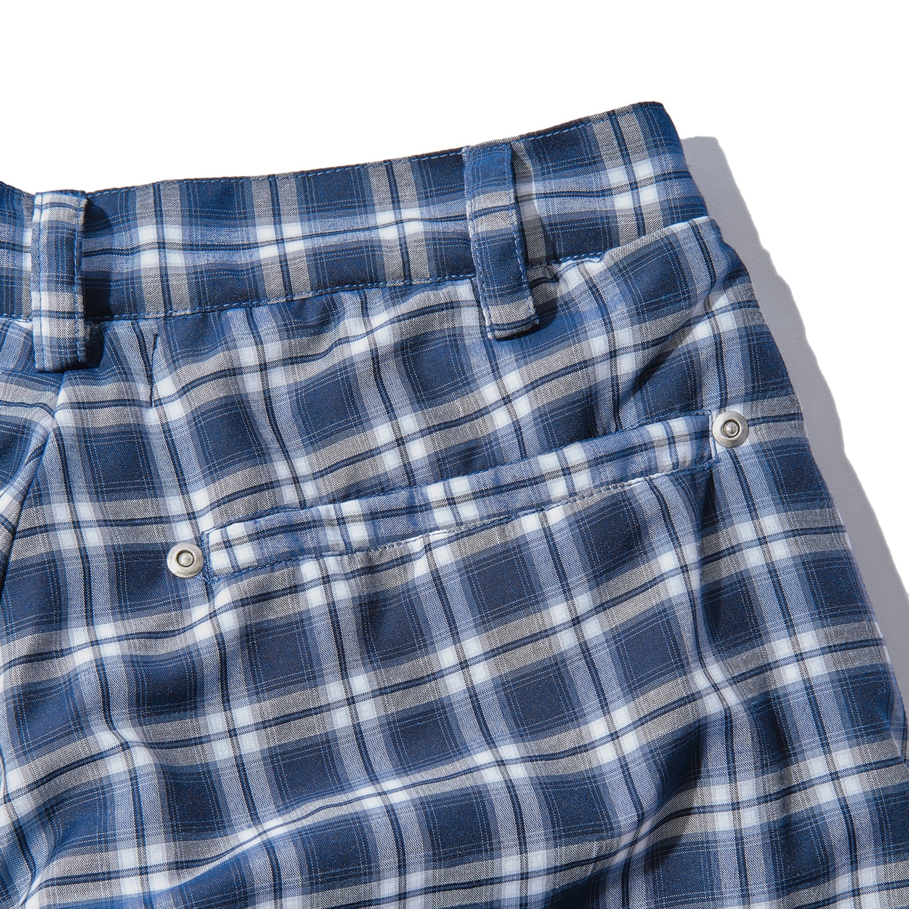 INTODUSK / PLAID QUILTED PANTS NAVY PLAID