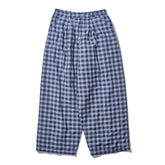 INTODUSK / PLAID QUILTED PANTS NAVY PLAID