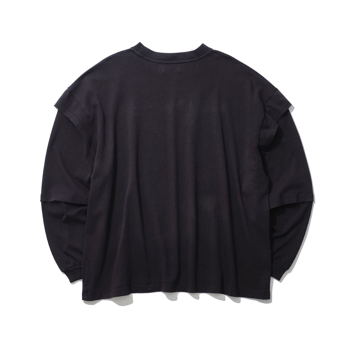 THE MAGUEY / LAYERD SLEEVE T WASHED BLACK