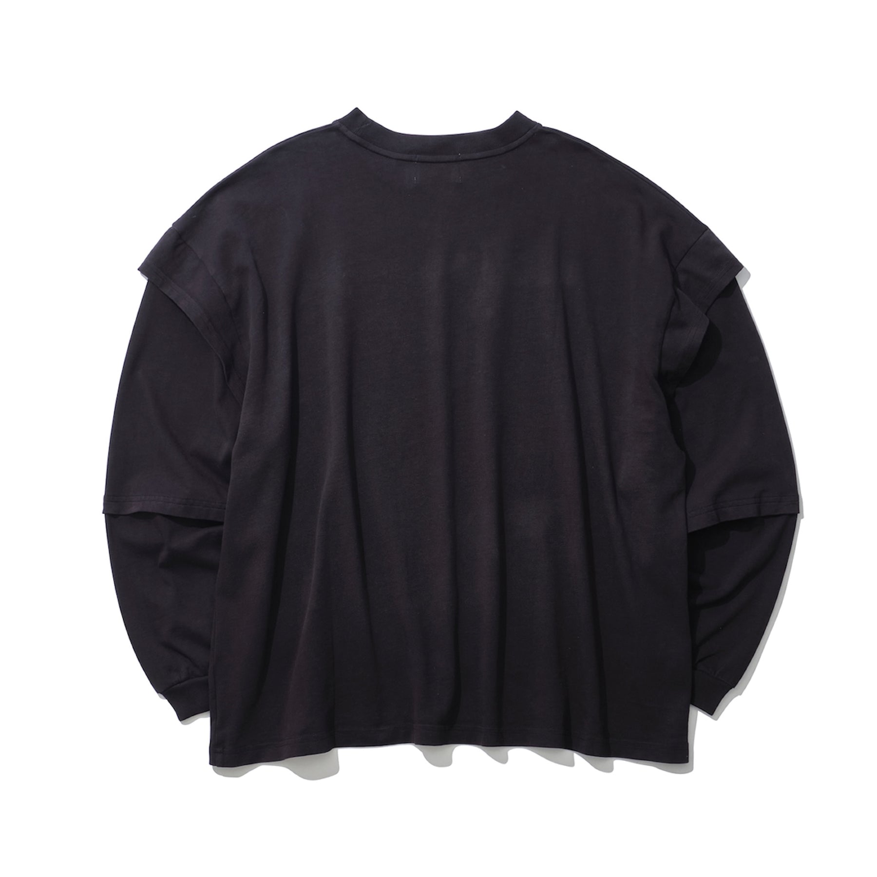 THE MAGUEY / LAYERD SLEEVE T WASHED BLACK