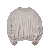 THE MAGUEY / CREW NECK WITH SLEEVES CUT BEIGE