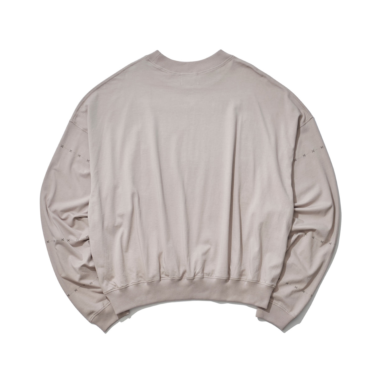 THE MAGUEY / CREW NECK WITH SLEEVES CUT BEIGE